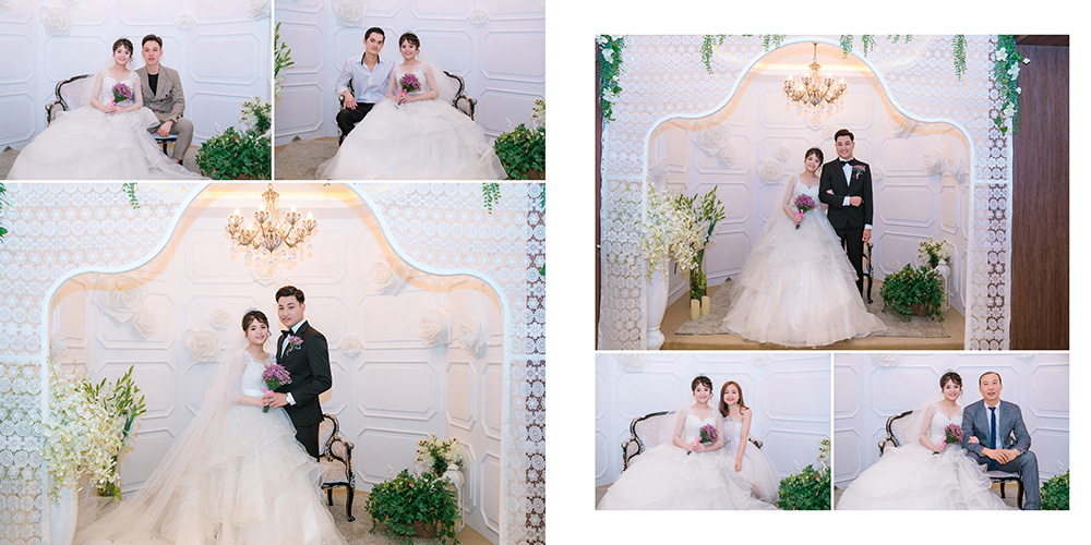Album cưới lưu giữ lại những khoảnh khắc đáng nhớ